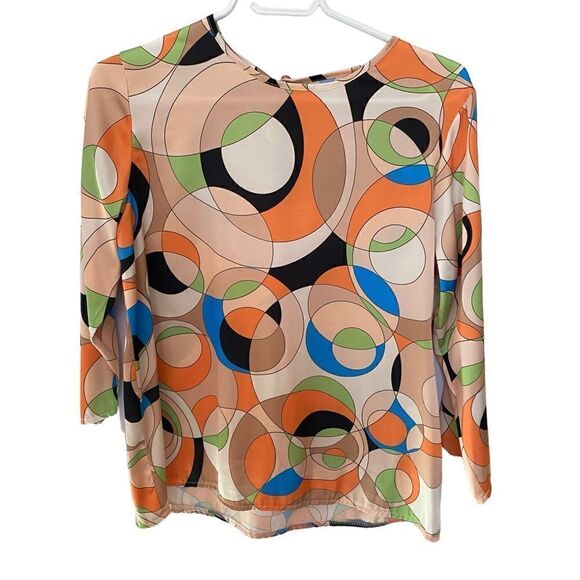 NWOT Colourful Blouse from the Italian Markets - Picture 1 of 5